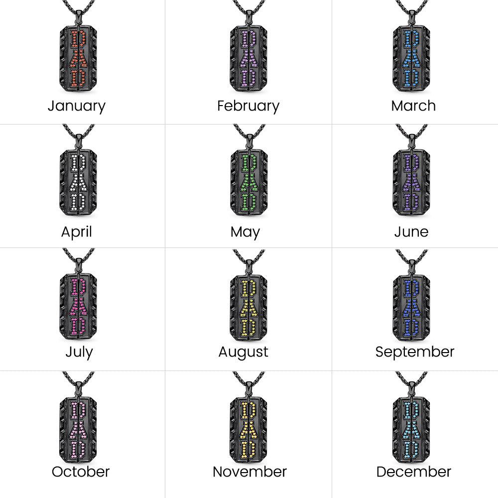 Gnoce Custom Photo Necklace for Dad Gifts_3