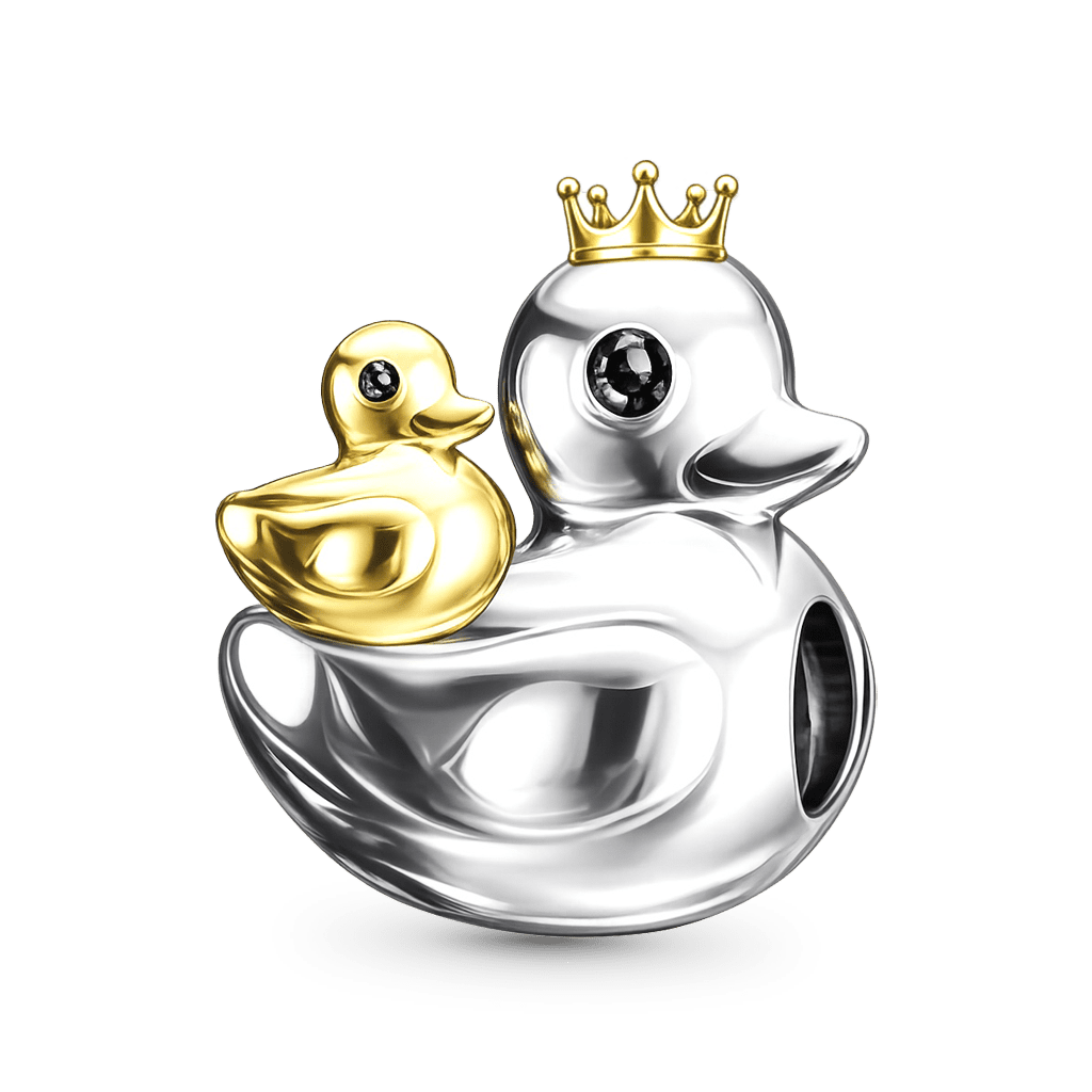 Gnoce Mother's Day Little Yellow Duck Mother-Child Charm_5