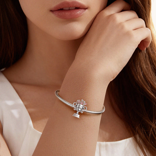 Gnoce Mother's Day Best Mom Trophy Engravable Charm_2