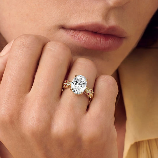 Gnoce Twisted Band Oval-Cut Engagement Ring_2