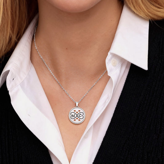 Gnoce Personalized Infinity Heart Initial Necklace with Birthstone Options_2