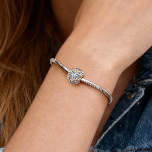 Gnoce Starfish Charm Platinum-plated Silver Blend_2