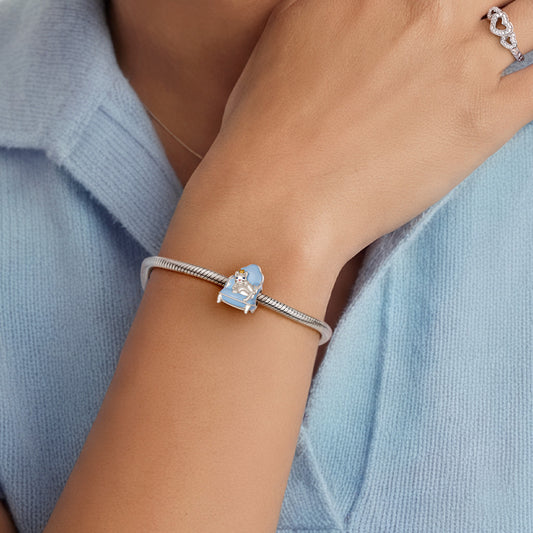 Gnoce Sofa Cat Charm Platinum-plated Silver Blend_2