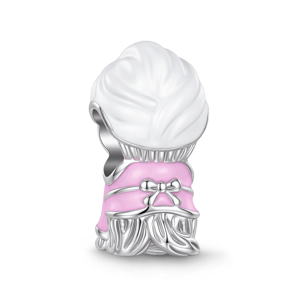 Gnoce Dog Wearing A Headscarf Charm Platinum-plated Silver Blend_5