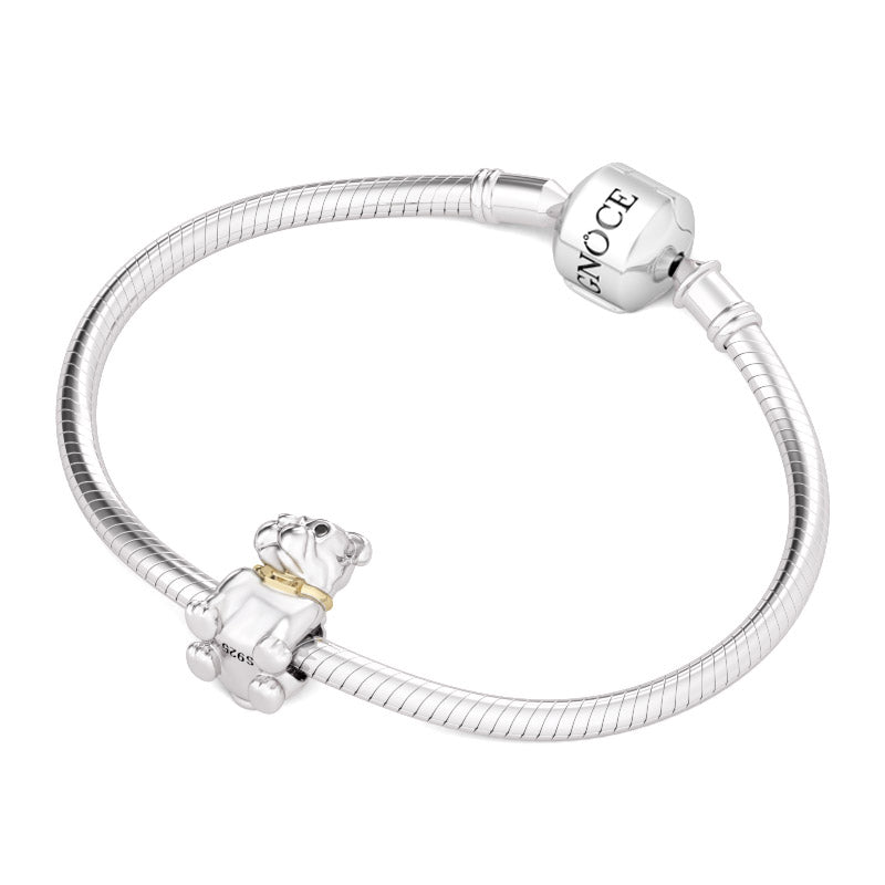 Gnoce "Handsome Bulldog" Made Out of 925 Sterling Silver, Designed by Inspiration of Human's Loyal Friend Bulldog Charm_3