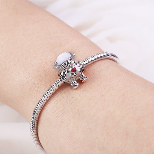 Gnoce "Propitious and Harvest" Sheep Figure Charm Bead 925 Sterling Silver_3