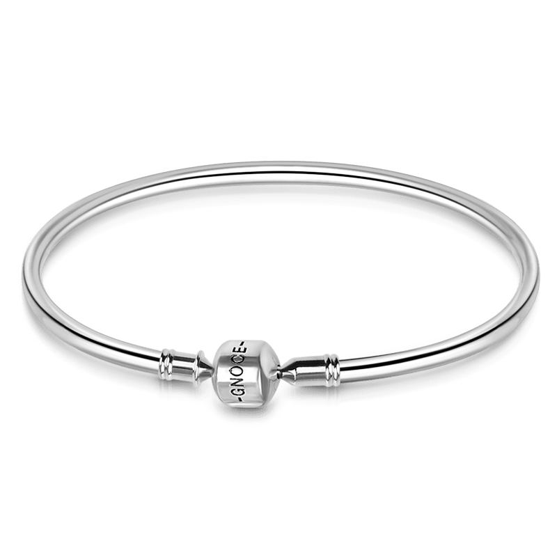 Gnoce "You Are Amazing"Classic Bangle fit for Pandora charms 925 sterling silver bangle bracelet_1