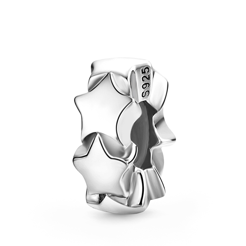 Bling Star Stopper for Charm Bracelets 925 Sterling Silver_1
