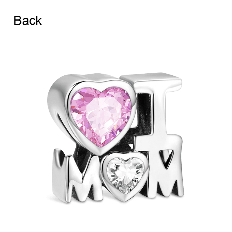 I Love Mom Gift Charm Bead 925 Sterling Silver_2