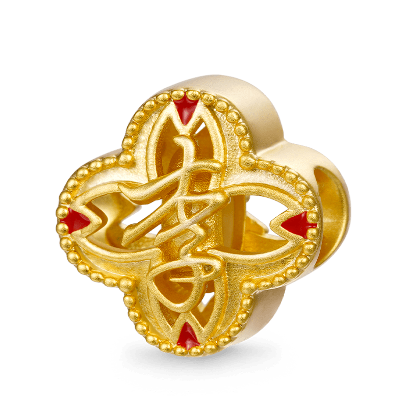 Gnoce Surname Li 18K Gold Charm_1