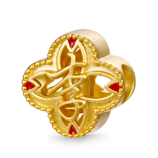 Gnoce Surname Li 18K Gold Charm_1