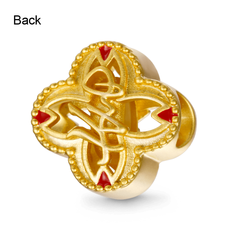 Gnoce Surname Li 18K Gold Charm_2