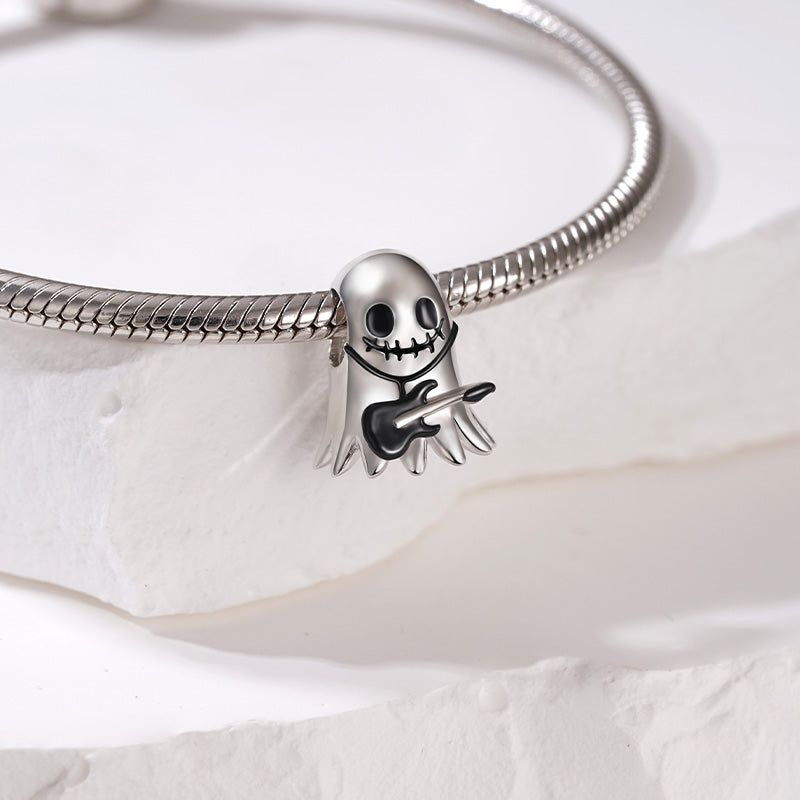 Gnoce Halloween Ghost Band Guitarist Charm_3