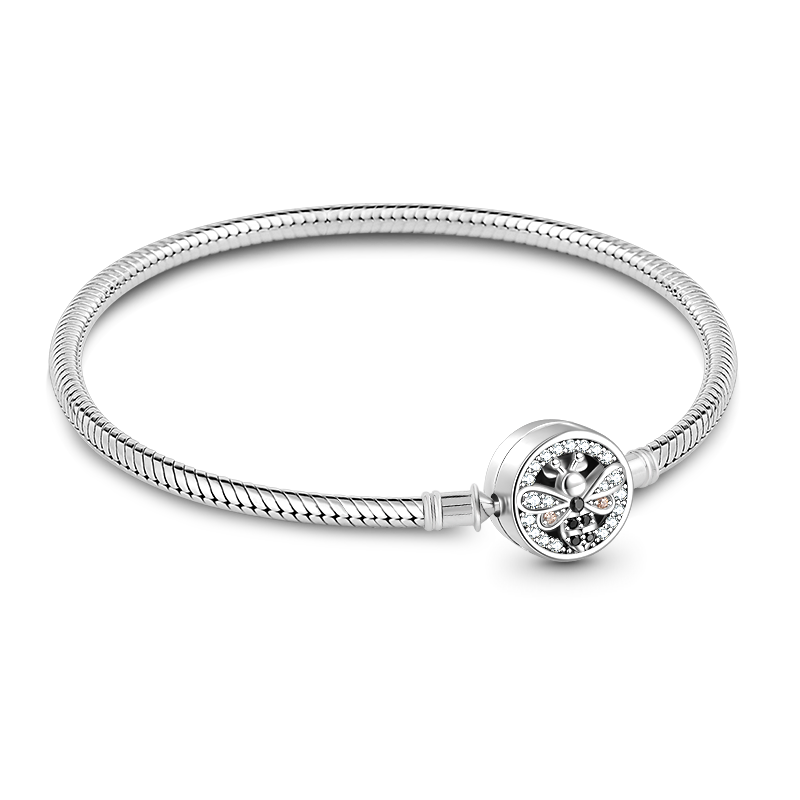 Gnoce Dancing Bee Basic Snake Chain Bracelet_1