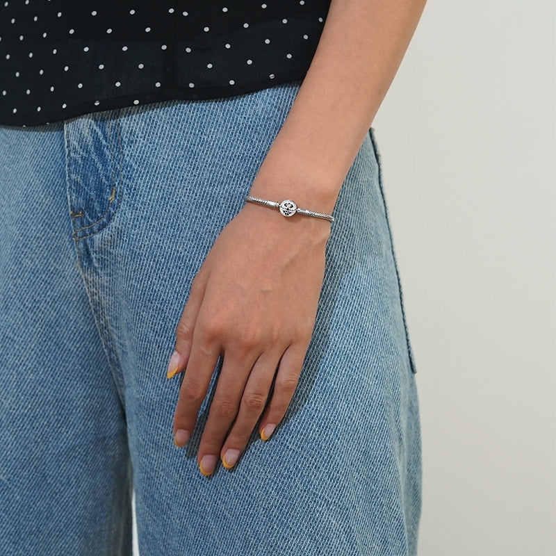 Gnoce Dancing Bee Basic Snake Chain Bracelet_3