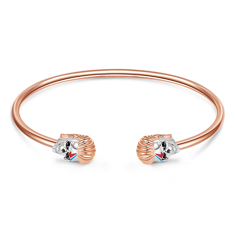 Gnoce Rock Skull Open Removable Bangle Bracelet_1