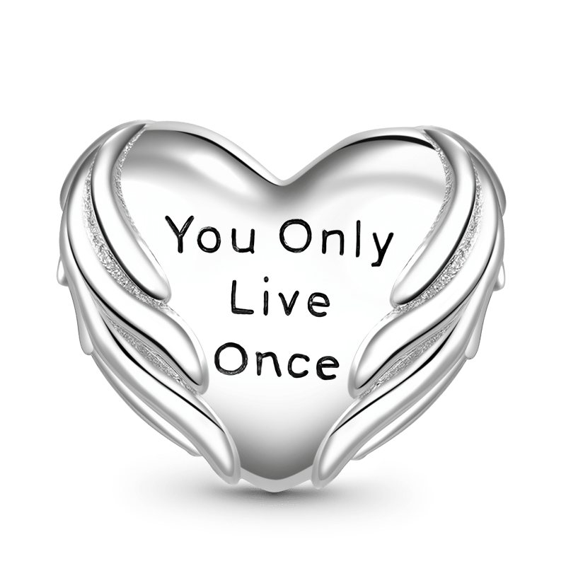 Gnoce "You Only Live Once" Heart Charm_2