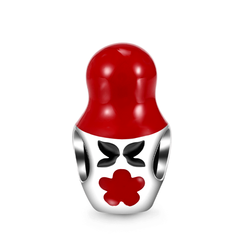 Gnoce Matryoshka Doll Embraces Heart Gem Charm_2