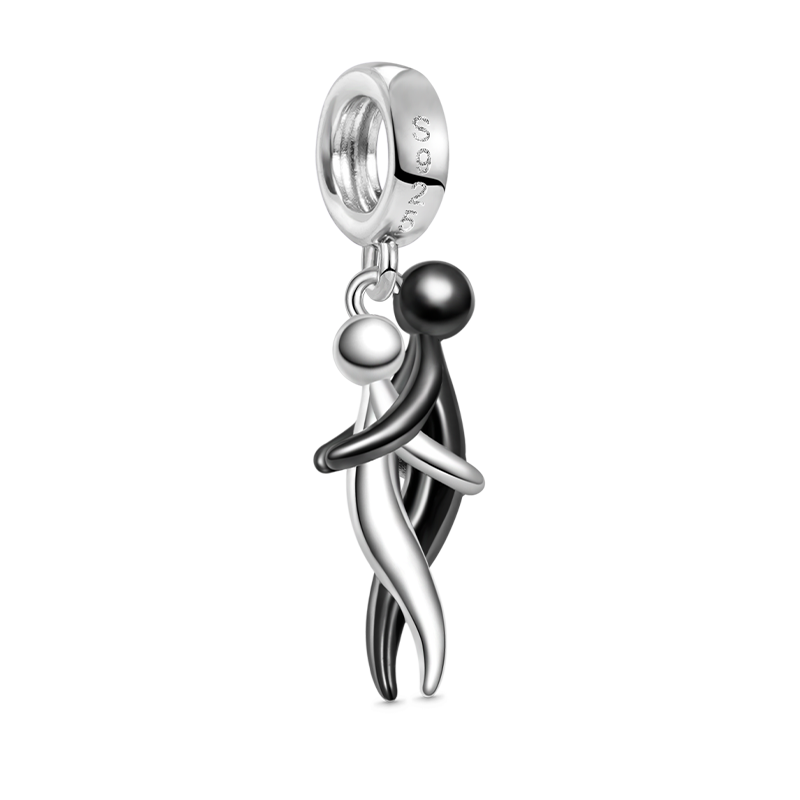 Gnoce Lover Embraces Romantic Pendant Dangle Charm_2