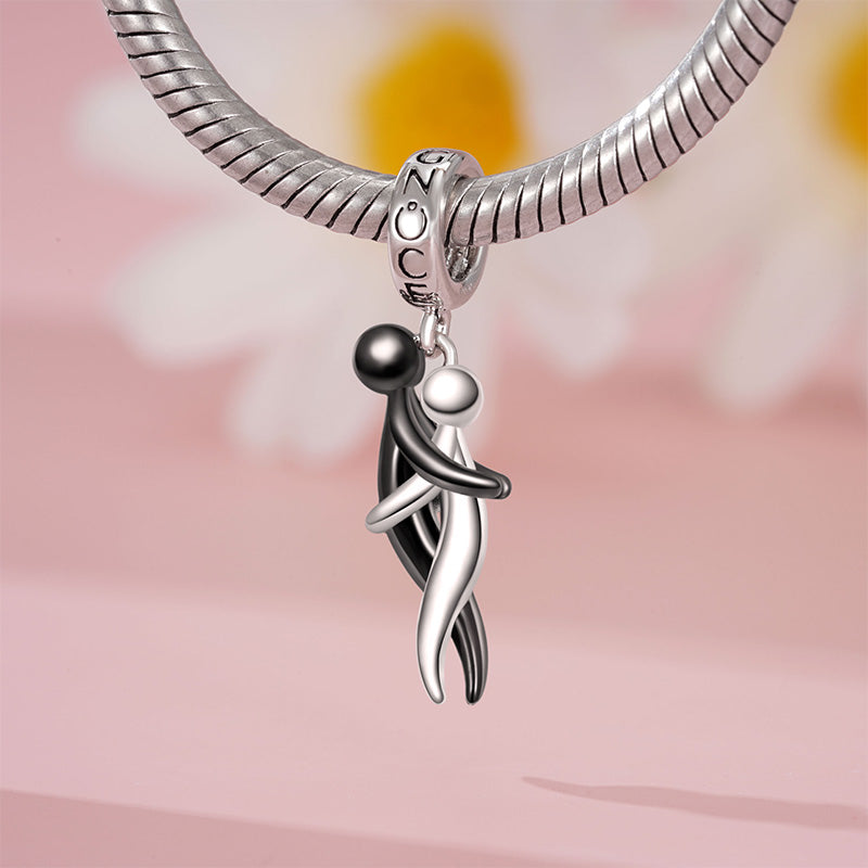 Gnoce Lover Embraces Romantic Pendant Dangle Charm_3