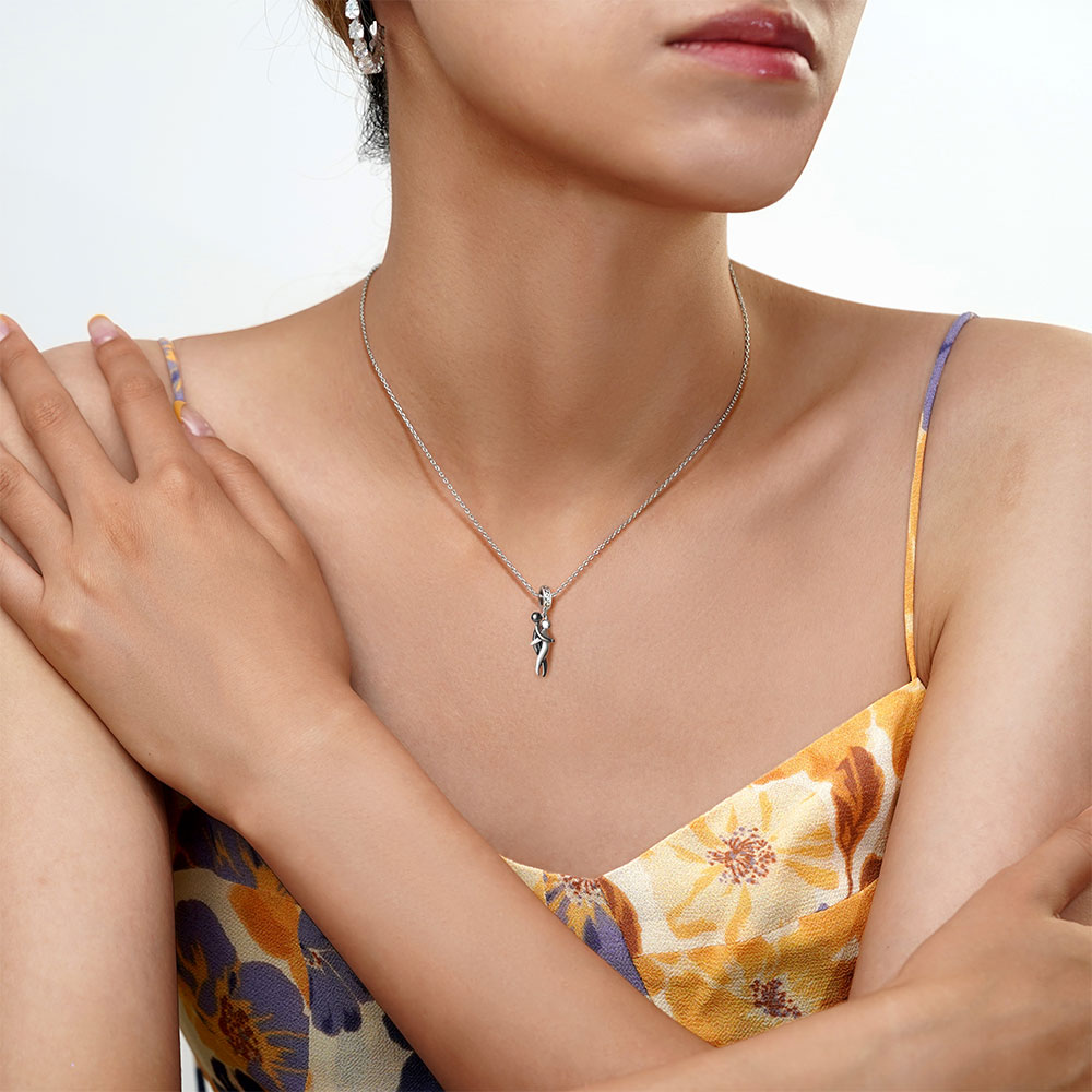 Gnoce Lover Embraces Romantic Pendant Dangle Charm_6