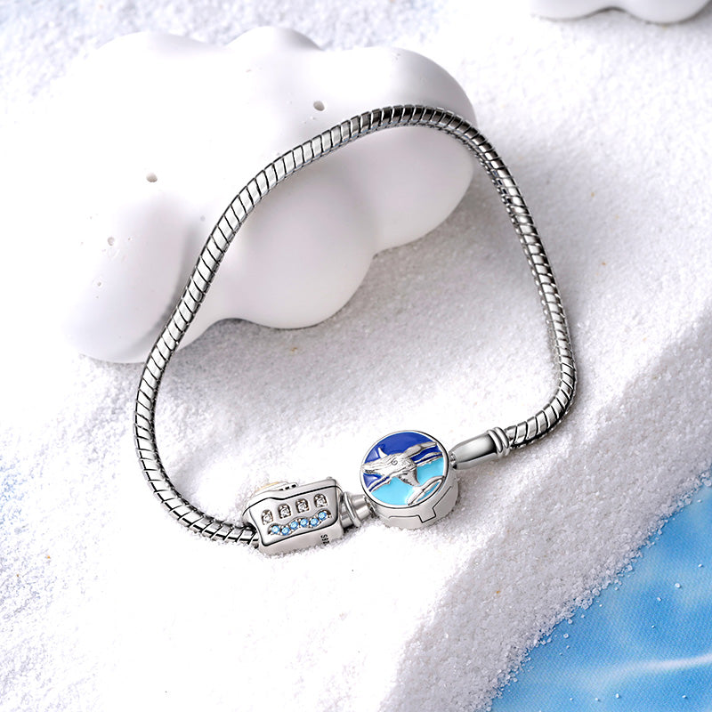 Gnoce Sea Whale Basic Snake Chain Bracelet_3