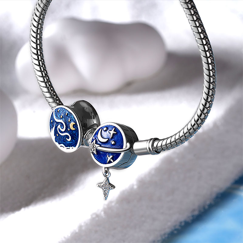 Gnoce Starry Night Basic Snake Chain Bracelet_3