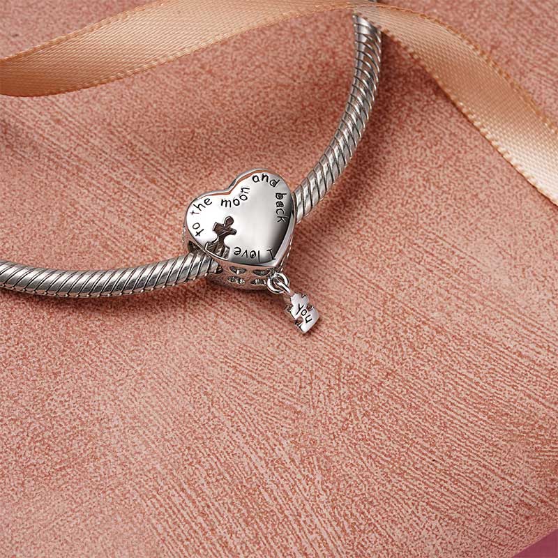 Gnoce "Only You" Sweet Love Heart Personalized Photo Charm_2