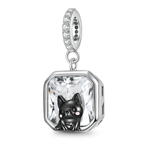 Gnoce Cute Black DogPendant Dangle Charm_1