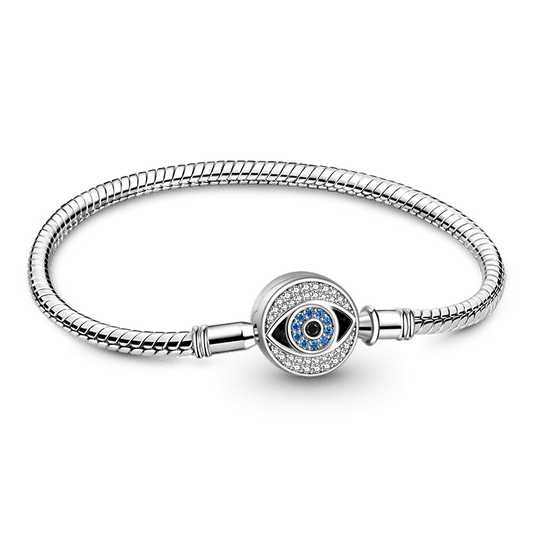 Gnoce Devil's Eye Basic Snake Chain Bracelet_1