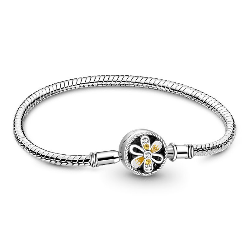 Gnoce Sunflower Basic Snake Chain Bracelet_1