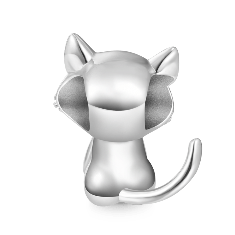 Gnoce Cat  Embraces Heart Gem Charm_2