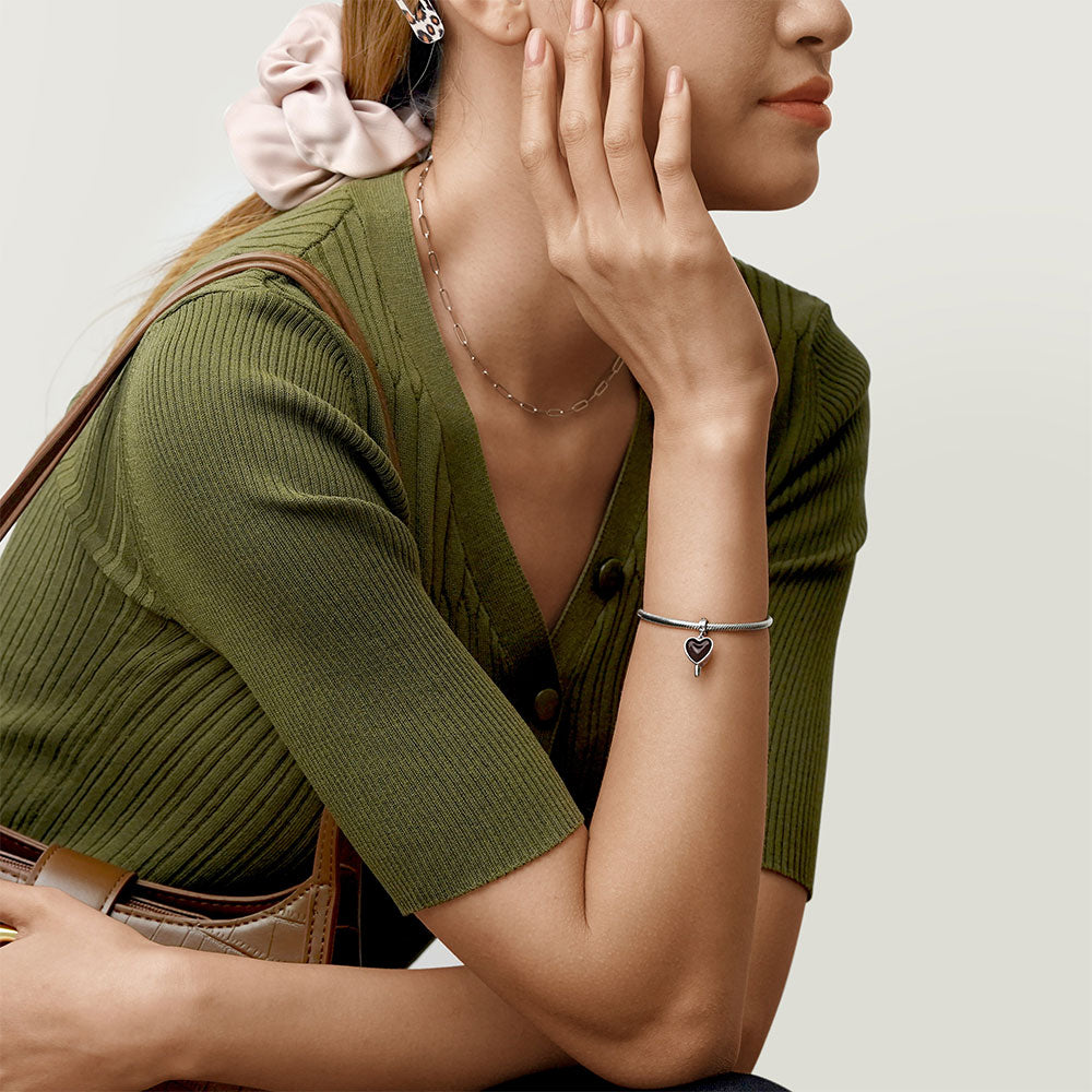 Gnoce Love Coffee Pendant Dangle Charm_4