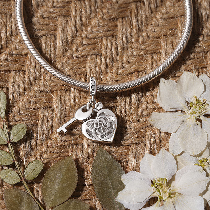 Gnoce Key to Your Heart Pendant Dangle Charm_3