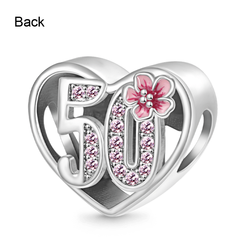 Gnoce Fabulous 50th Birthday Heart Charm_2