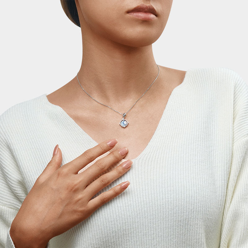 Gnoce Rotated Moon & Sun Pendant Dangle Charm_6