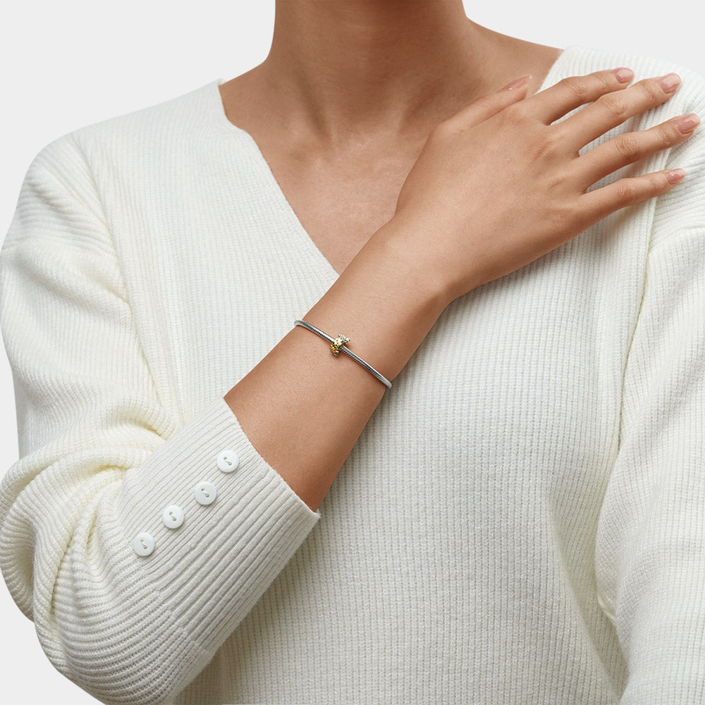 Gnoce Honey Bees Love Flower Stopper Charm_4