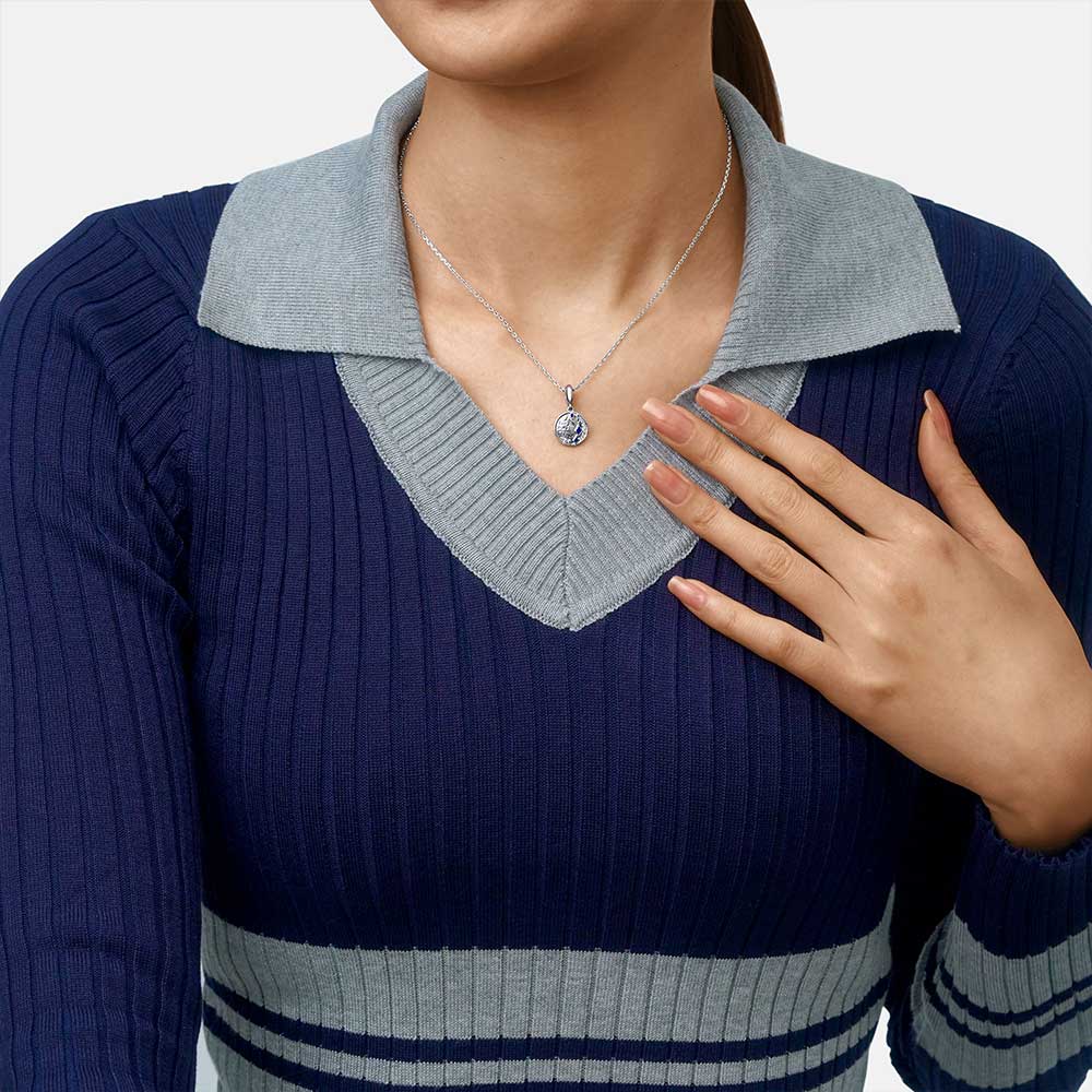 Gnoce "I Love You to the Moon and Back" Inlaid With Clear Stones and Blue Stars 925 Sterling Silver Dangle Pendant Charm Fit For Bracelet Necklace and Choker Gift for her_6