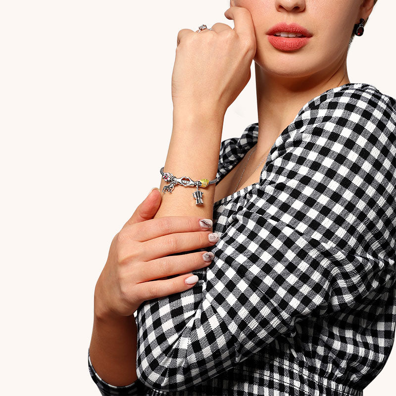 Gnoce "Stubborn but Loyal" Polished Dachshund Charm Pendant 925 Sterling Silver_3