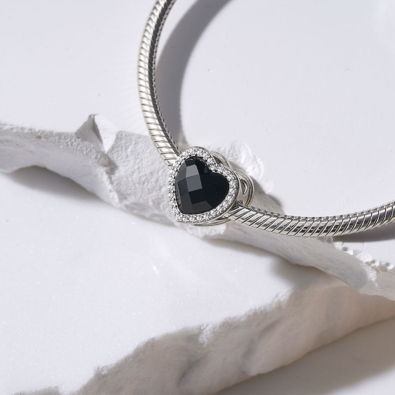 Gnoce Sparkling Til Death Love Heart Charm_3