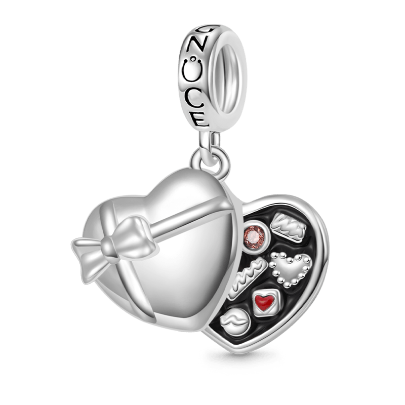 Gnoce Box of Chocolates Sweetheart Gift Pendant Dangle Charm_1