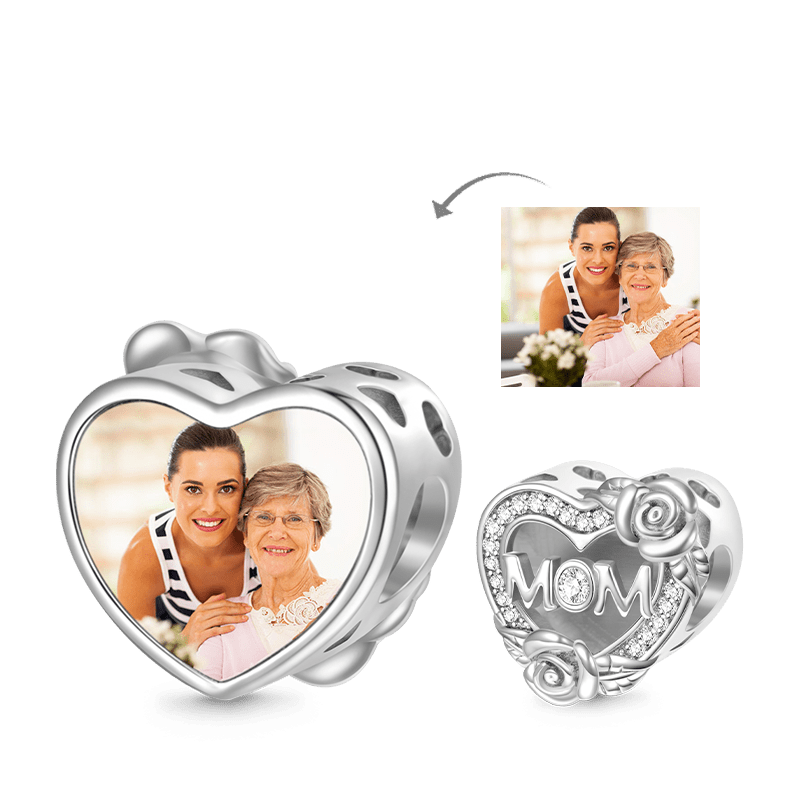 Gnoce Love Mom Personalized Photo Charm_1