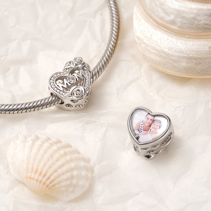 Gnoce Love Mom Personalized Photo Charm_2