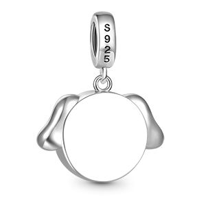 Gnoce Dog Pet Lover Engravable Heart Pendant Dangle Charm