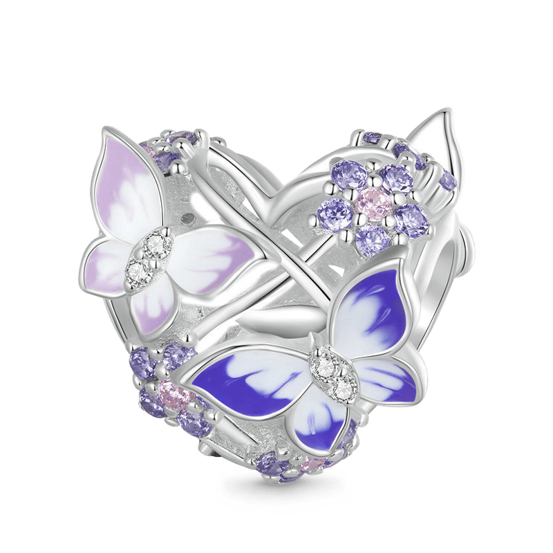 Gnoce Sparkling Butterfly Heart Charm_1
