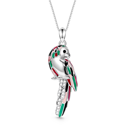 Gnoce Sparkling Parrot Necklace_1