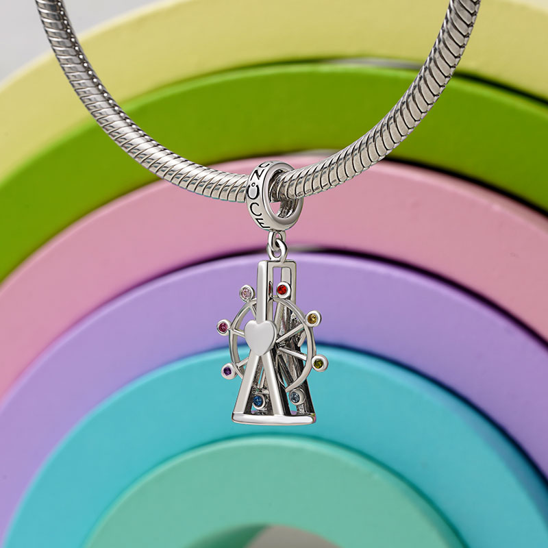 Gnoce Best Moment Ferris Wheel Pendant Dangle Cham_3