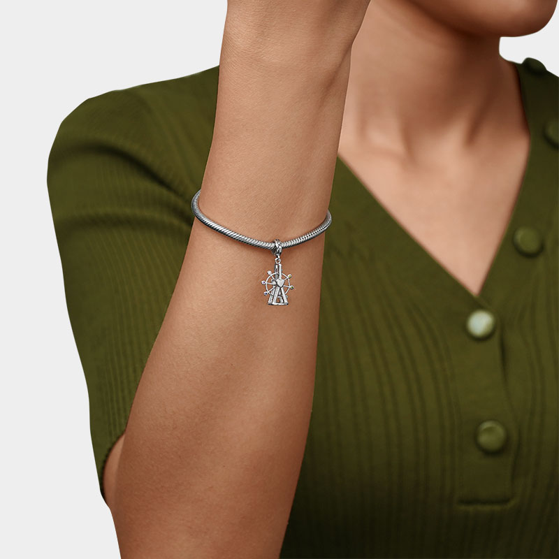 Gnoce Best Moment Ferris Wheel Pendant Dangle Cham_4