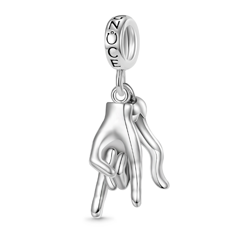 Gnoce Lucky Horn & Hand Sign Pendant Dangle Charm_1