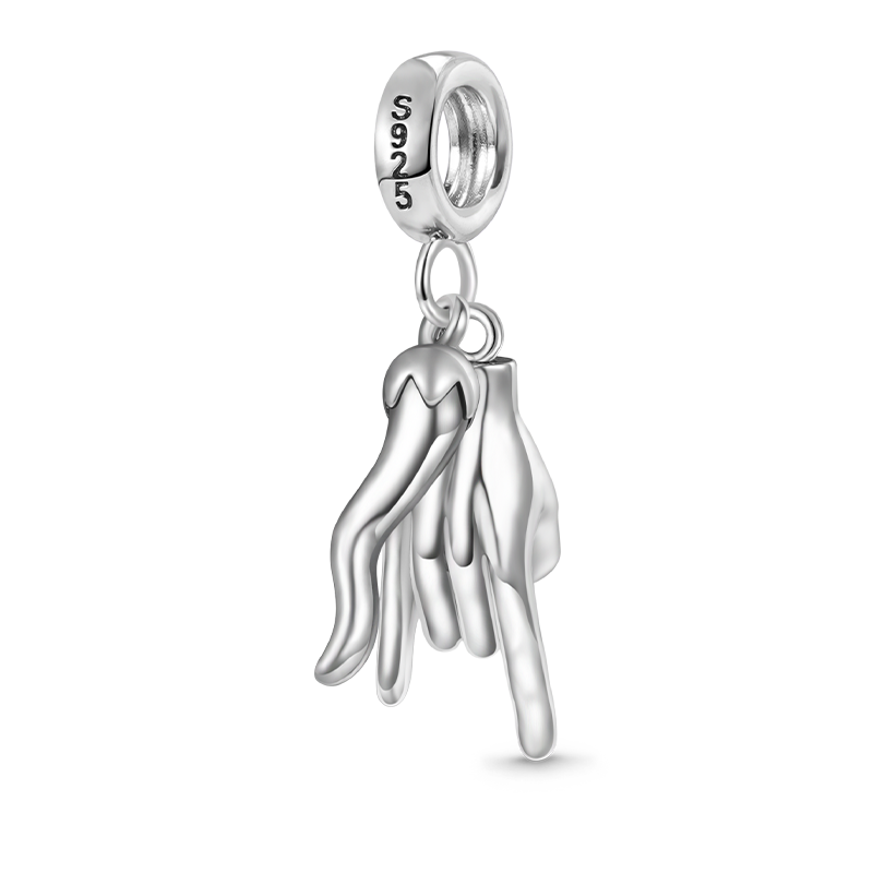 Gnoce Lucky Horn & Hand Sign Pendant Dangle Charm_2